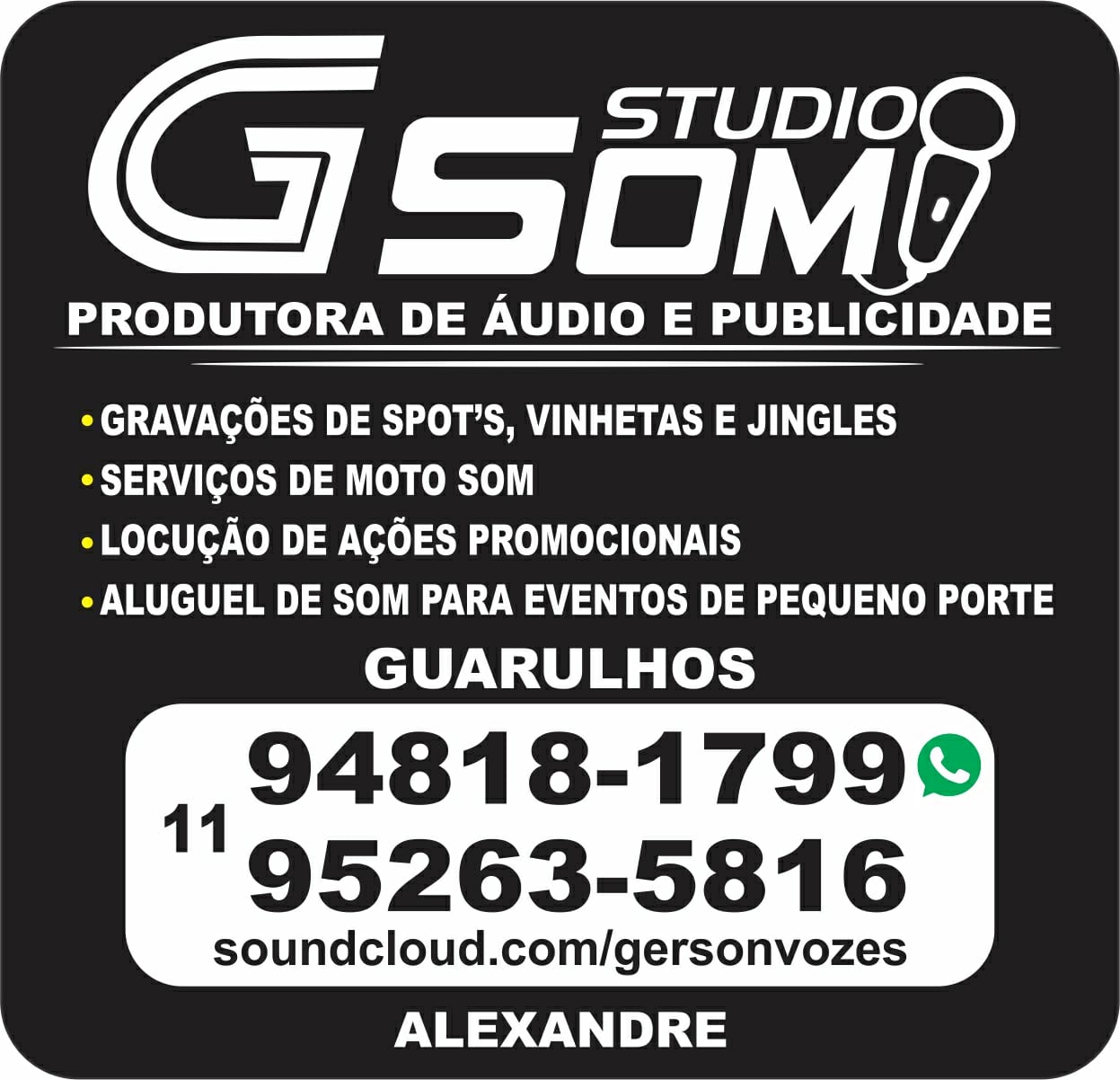 G-SOM STUDIO PRODUTORA DE AUDIO E PUBLICIDADE